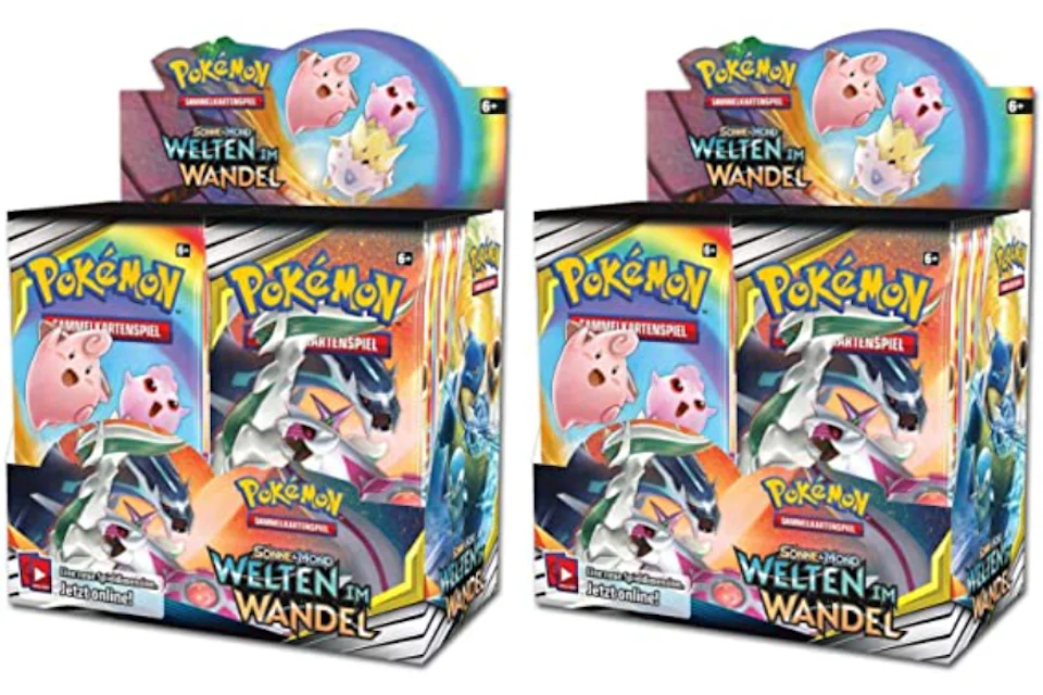 Pokémon TCG Sonne & Mond Welten Im Wandel Booster Box 2x Lot