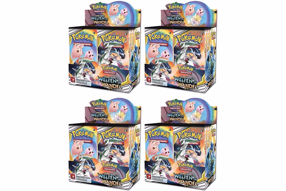 Pokémon TCG Sonne & Mond Welten Im Wandel Booster Box 4x Lot