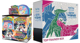 Pokémon TCG Sonne & Mond Welten Im Wandel Top Trainer Box/Booster Box 2x Bundle