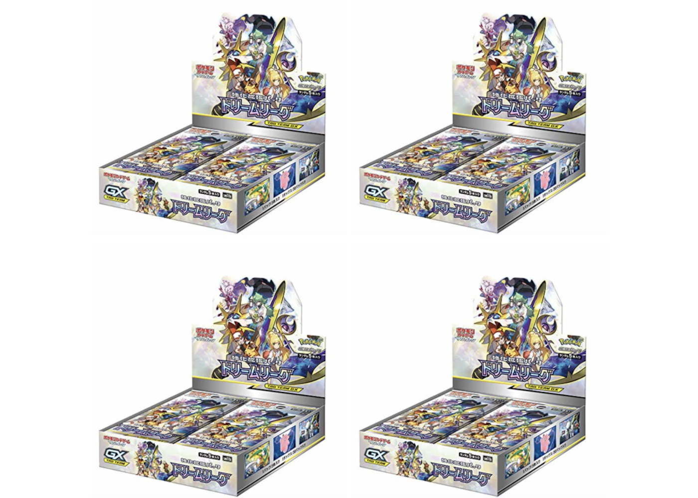 Pokmon TCG Sun & Moon SM11b Dream League Booster Box 4x Lot - US Pokmon TCG Sun & Moon SM11b Dream League Booster Box 4x Lot - US
