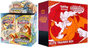 Pokémon TCG Sun & Moon Unbroken Bonds Booster Box & Elite Trainer Box Bundle
