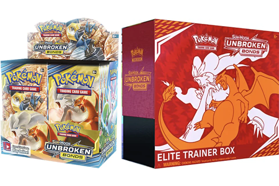 Pokémon TCG Sun & Moon Unbroken Bonds Booster Box & Elite Trainer Box Bundle