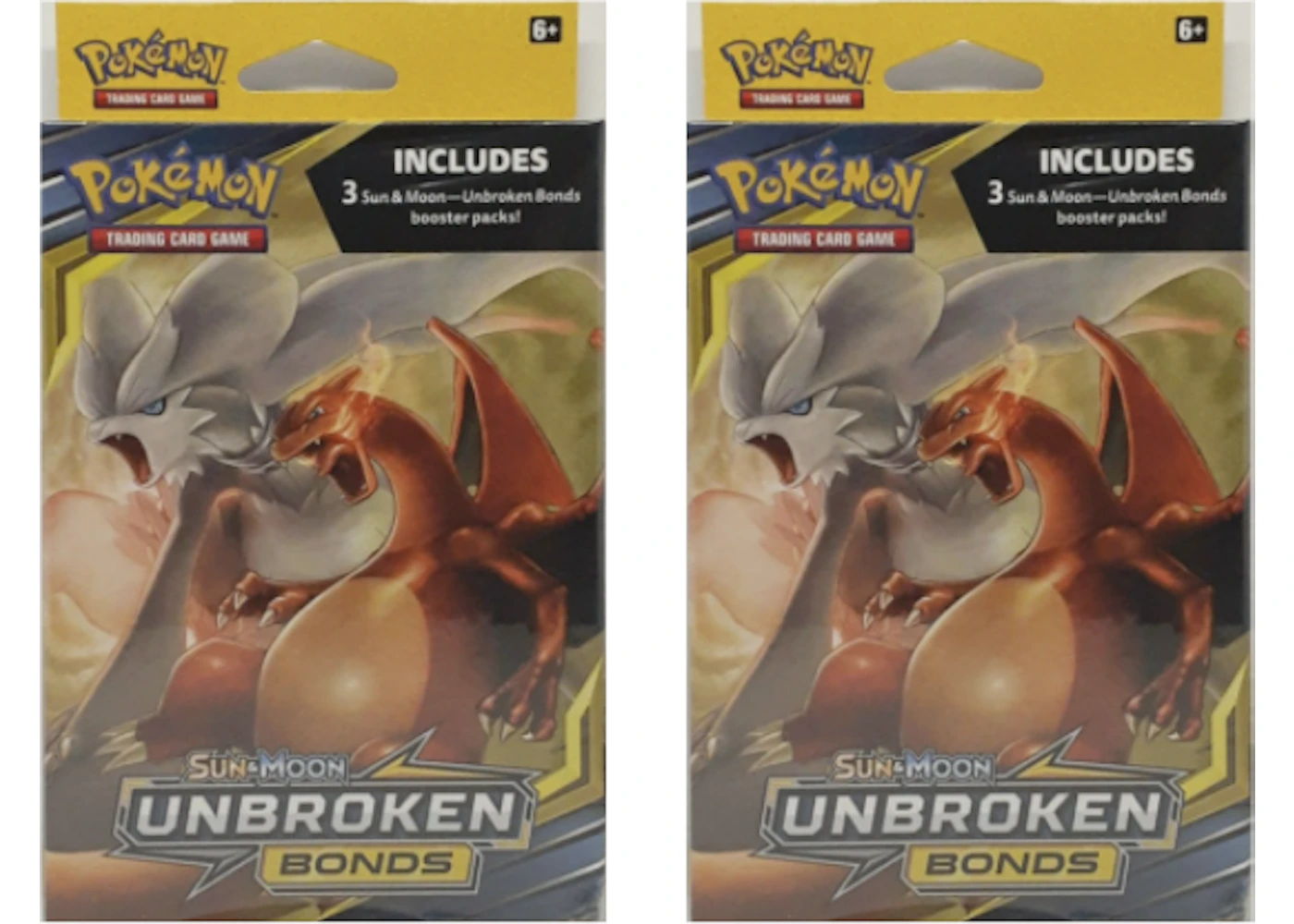 Pokmon TCG Sun & Moon Unbroken Bonds Hanger Box 2x Lot - US Pokmon TCG Sun & Moon Unbroken Bonds Hanger Box 2x Lot - US