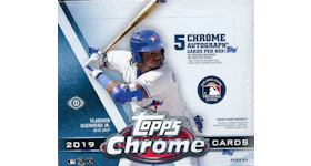 2019 Topps Chrome Baseball Jumbo Box