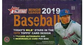 2019 Topps Heritage Minor League Baseball Hobby Box