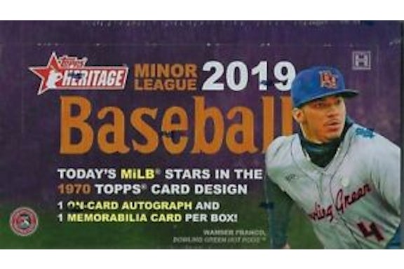 2019 Topps Heritage Minor League Baseball Hobby Box