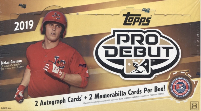 2019 Topps Pro Debut Baseball Hobby Box - 2019 - US