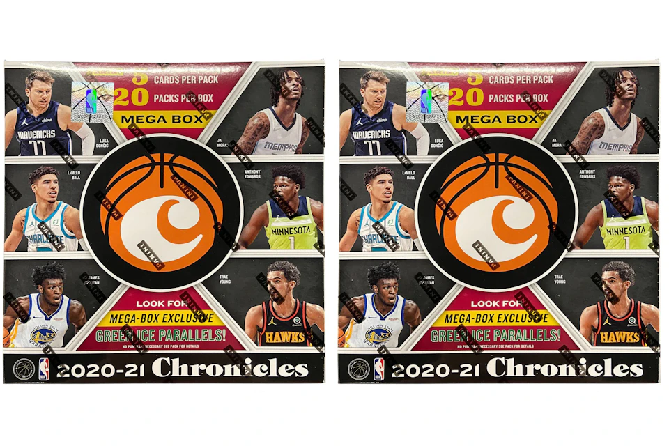 2020-21 Panini Chronicles Basketball Fanatics Exclusive Mega Box (Green Ice Parallels) 2x Lot