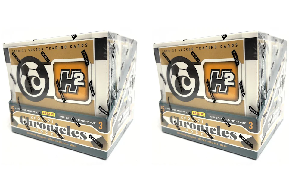 2020-21 Panini Chronicles Soccer H2 Hybrid Box 2x Lot