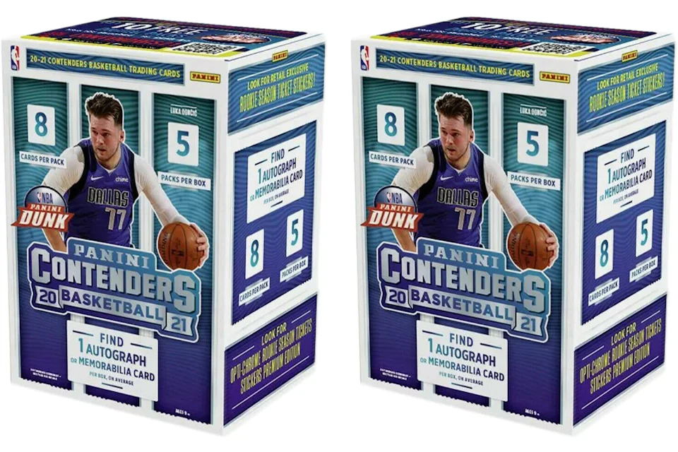 2020-21 Panini Contenders Basketball Blaster Box 2x Lot