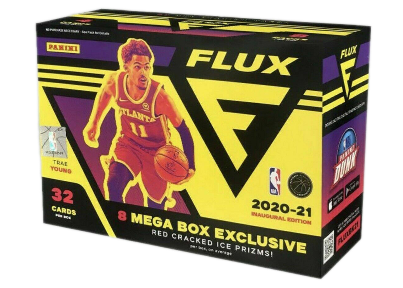 2020-21 Panini Flux Basketball Mega Box (Red Cracked Ice)