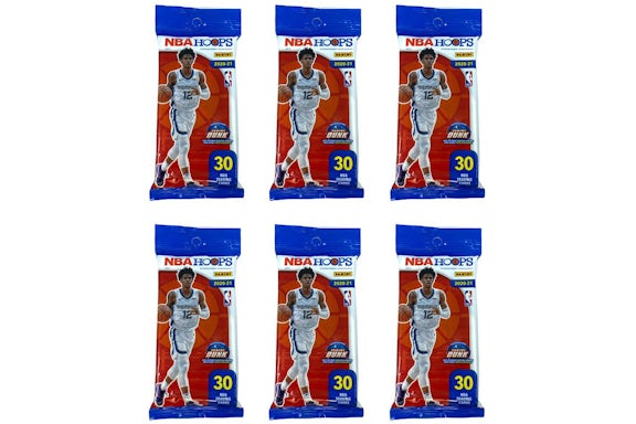 2020-21 Panini Hoops Basketball Fat Pack 6x Lot