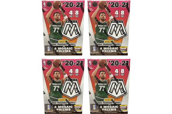 2020-21 Panini Mosaïque Basket-ball Blaster Boîte 4x Lot