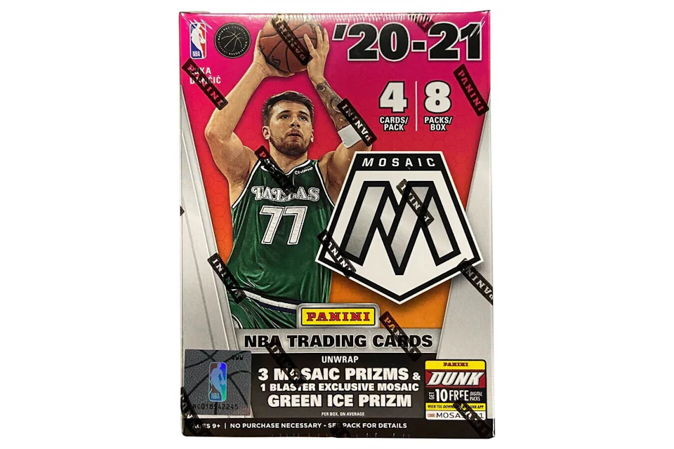 2020-21 Panini Mosaic Basketball Fanatics Exclusive Blaster Box (Green Ice Prizm)