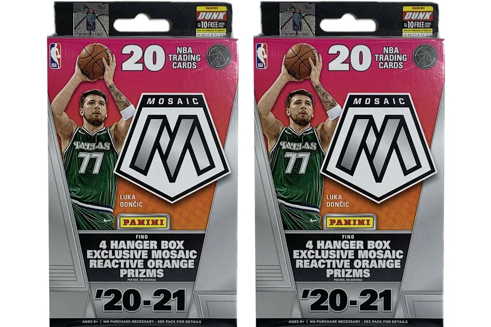 2020-21 Panini Mosaic Basketball Hanger Box 2x Lot