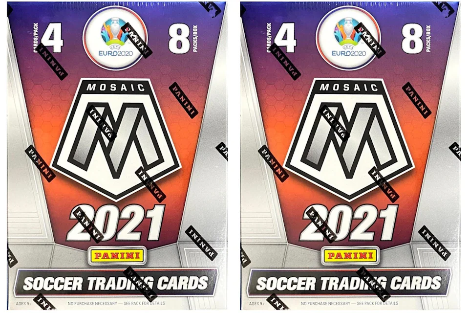 2020-21 Panini Mosaic UEFA Euro Soccer Blaster Box 2x Lot
