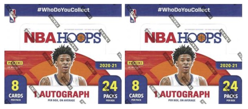 2020-21 Panini NBA Hoops Basketball Retail Box 2x Lot - 2020-21 - TW