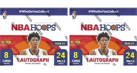 2020-21 Panini NBA Hoops Basketball Retail Box 2x Lot
