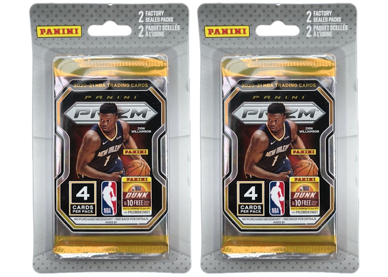 2020-21 Panini Prizm NBA popular Basketball Cello Pack LOT OF 2