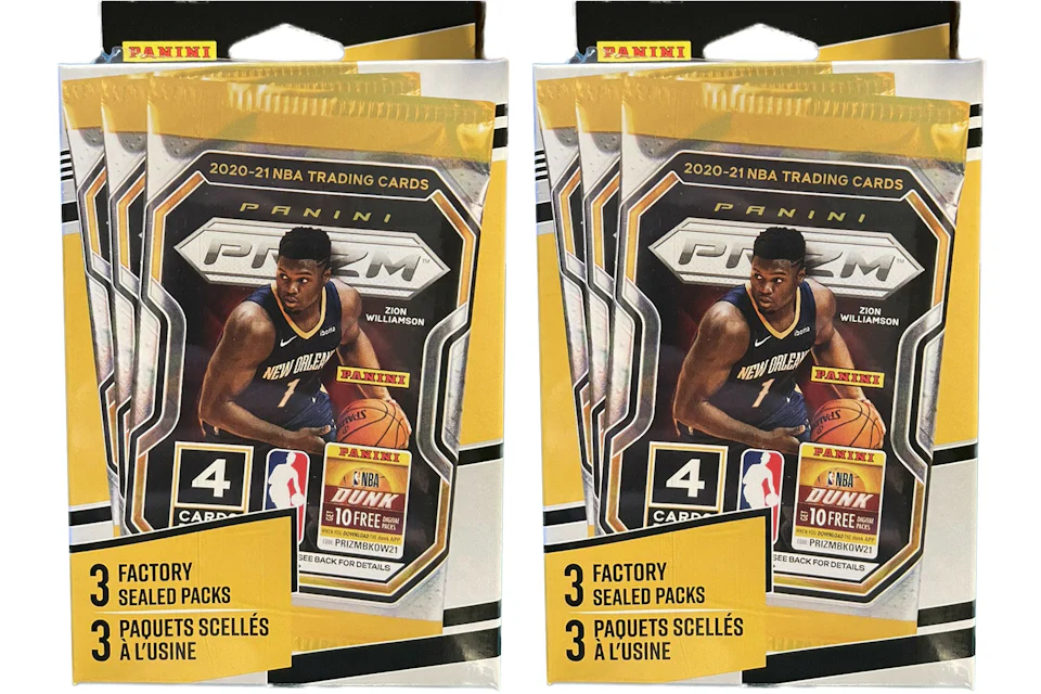 2020-21 Panini Prizm Basketball 3 Pack Hanger Box 2x Lot