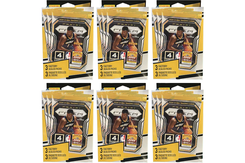 2020-21 Panini Prizm Basketball 3 Pack Hanger Box 6x Lot