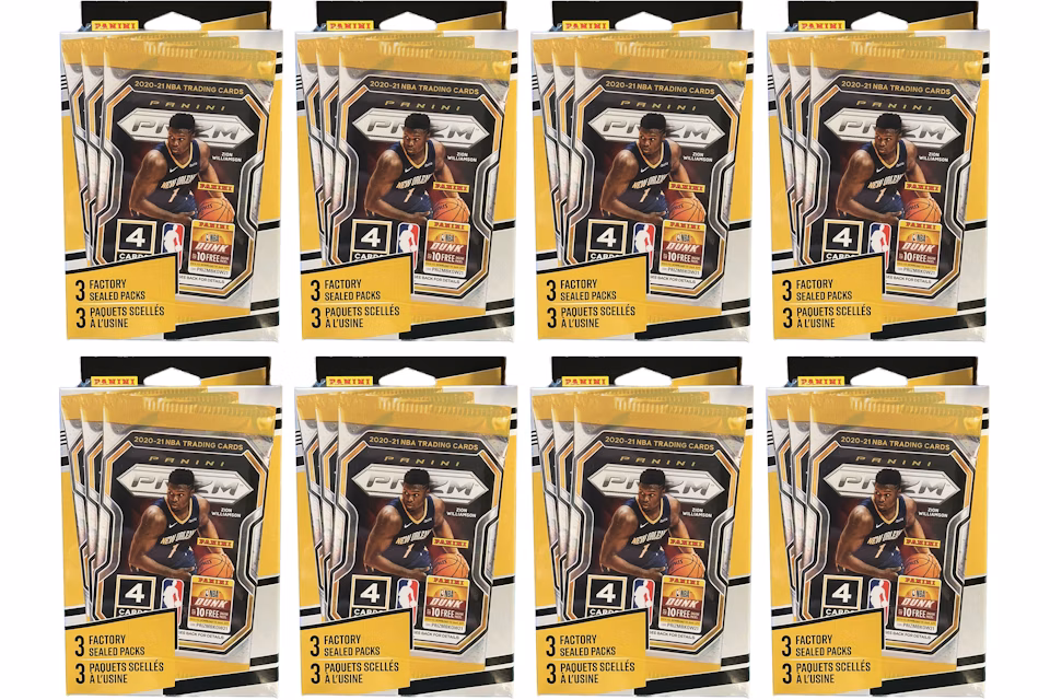 2020-21 Panini Prizm Basketball 3 Pack Hanger Box 8x Lot