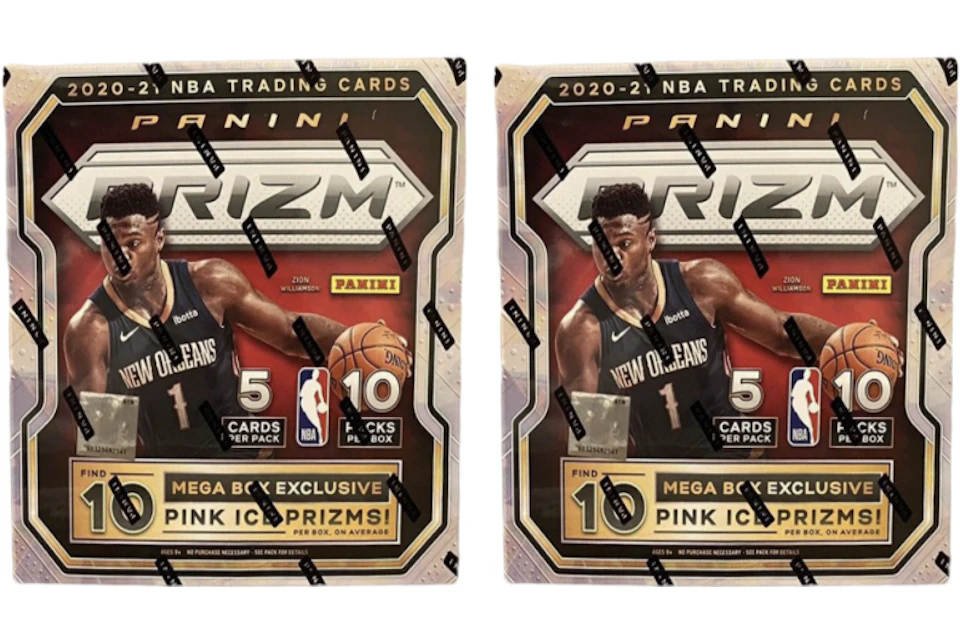 2020-21 Panini Prizm Basketball Mega Box (Pink Ice Prizms) 2x Lot
