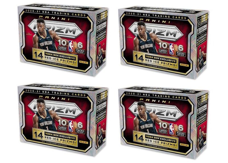 2020-21 Panini Prizm Basketball Mega Box (Red Ice Prizms) (Red or