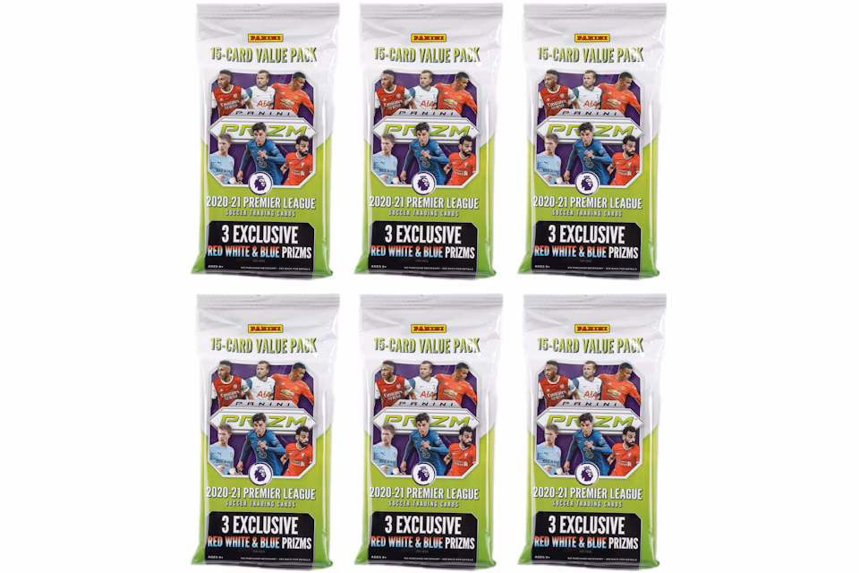 2020-21 Panini Prizm Premier League Soccer Fat Pack 6x lot