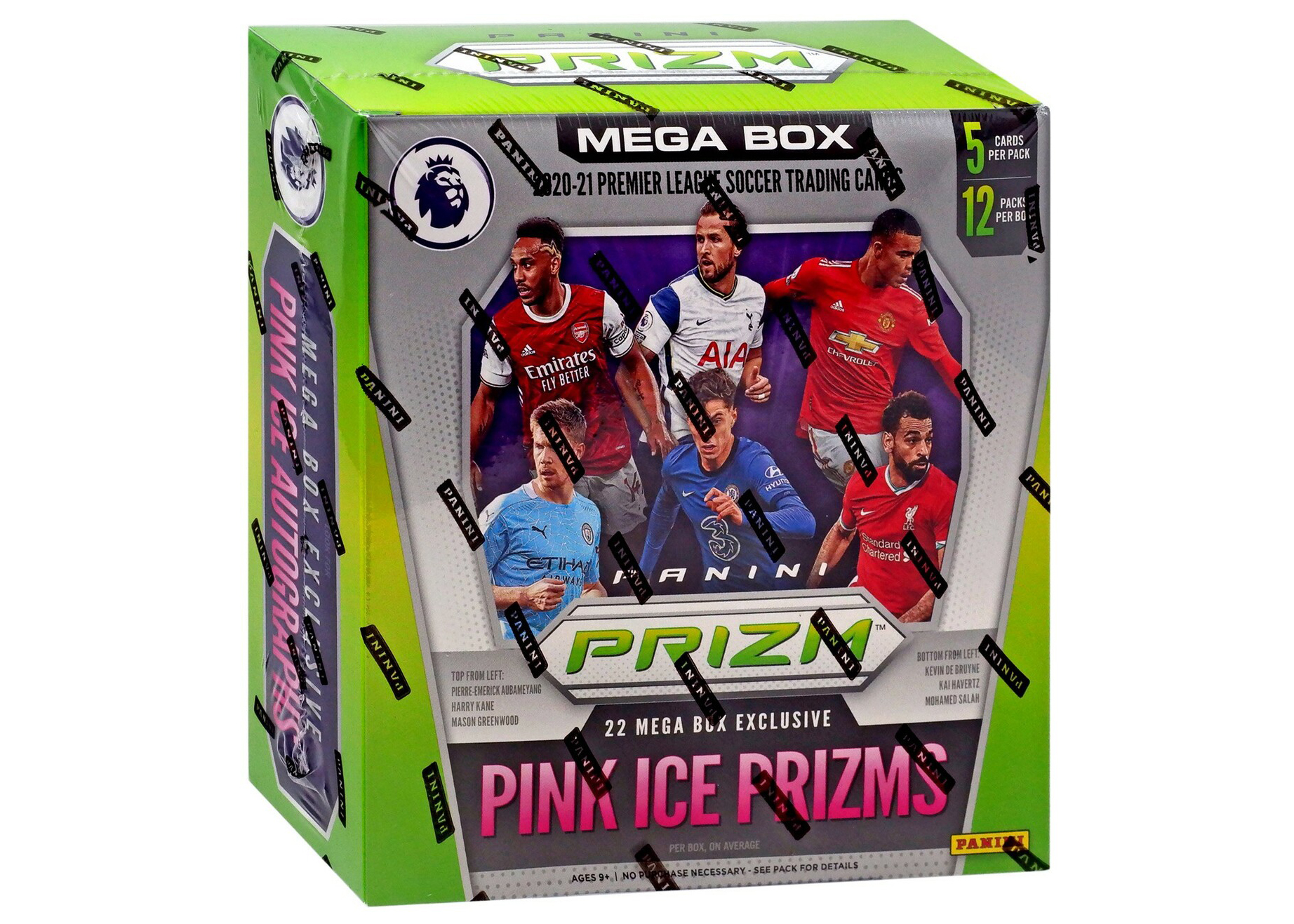 2020-21 Panini Prizm Premier League Soccer Mega Box (Pink Ice 