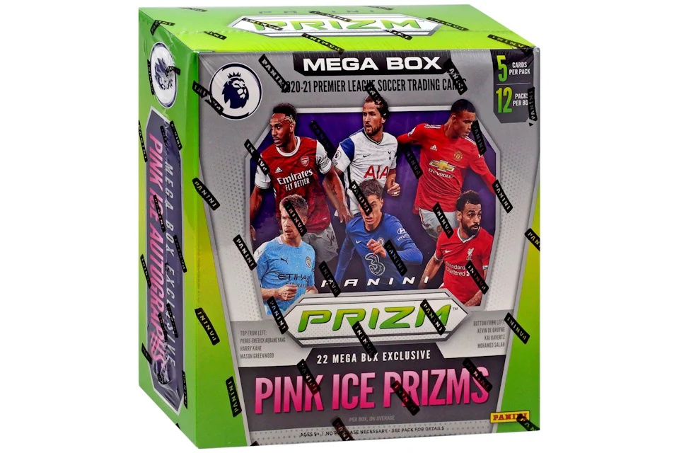 2020-21 Panini Prizm Premier League Soccer Mega Box (Pink Ice Prizms)