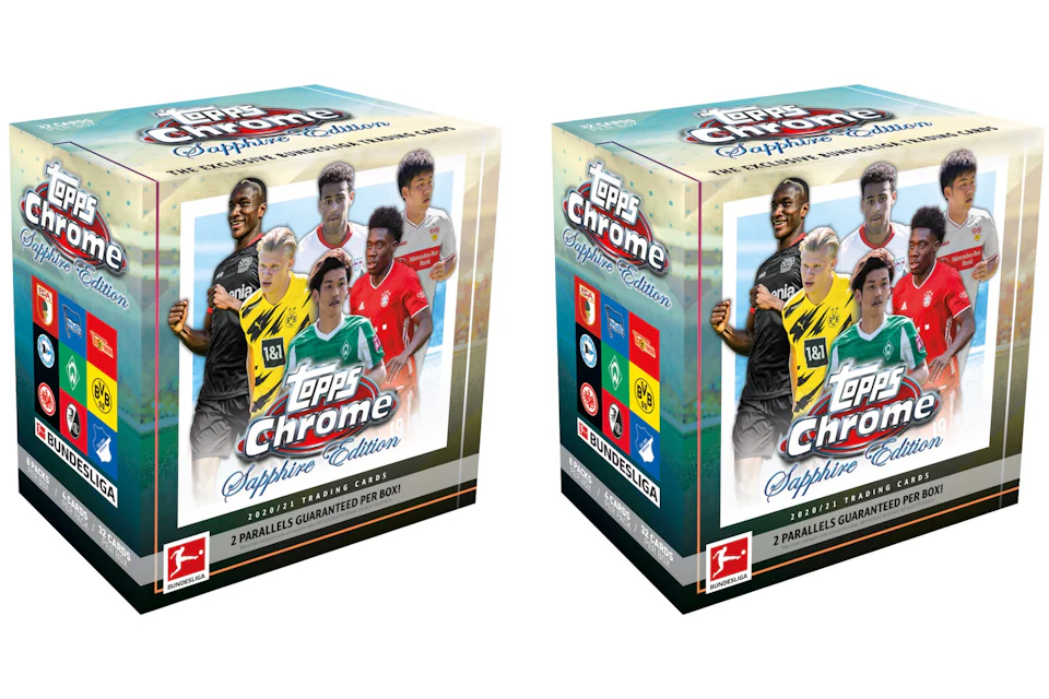 2020-21 Topps Chrome Bundesliga Soccer Sapphire Edition Box 2x Lot