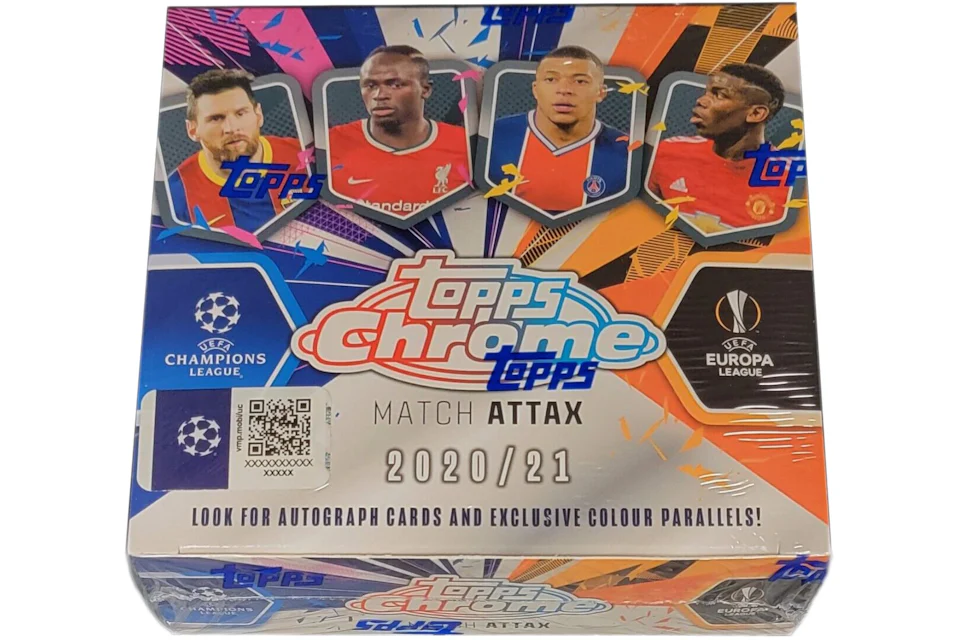 2020-21 Topps Chrome Soccer Match Attax Box