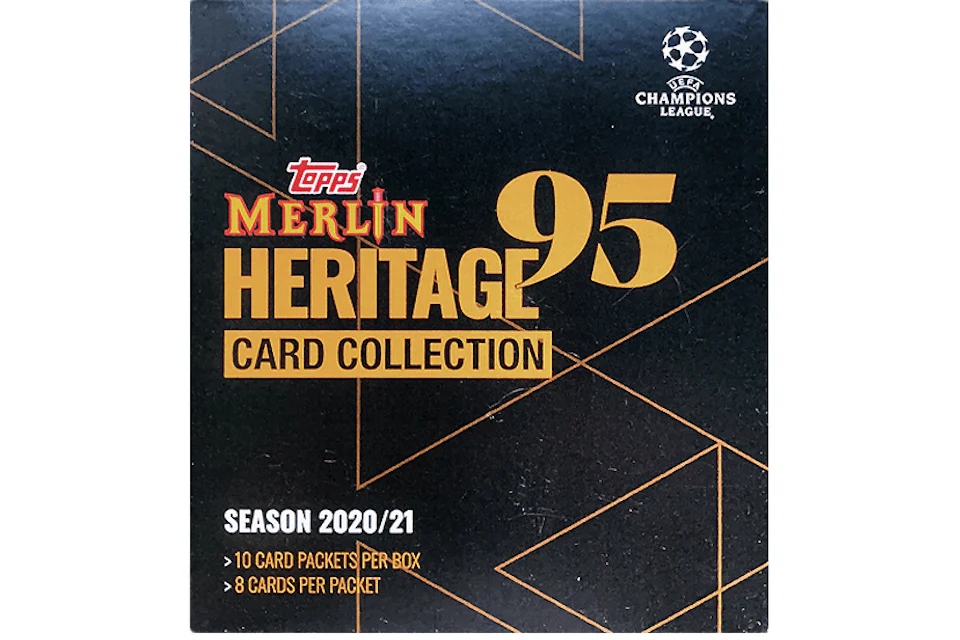 2020-21 Topps Merlin 95 Heritage UEFA Champions League Soccer Hobby Box
