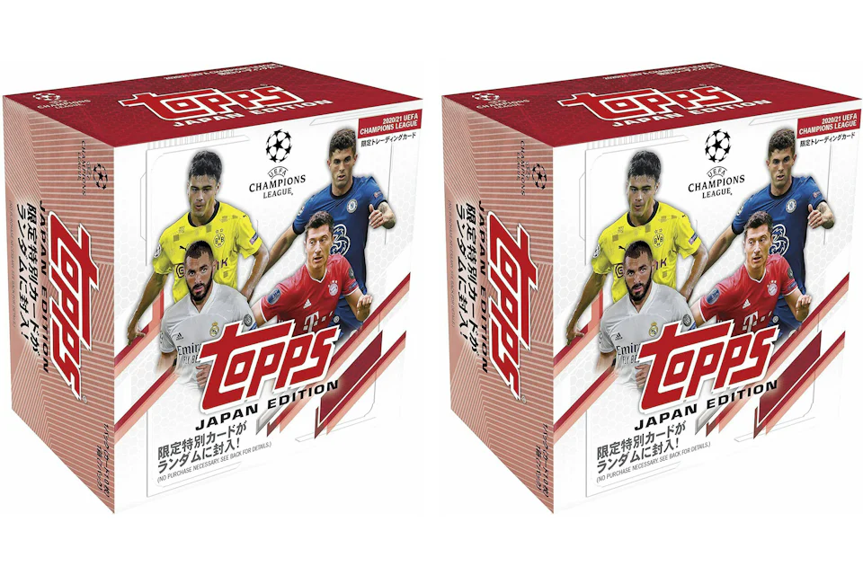 2020-21 Topps UEFA Champions League (Japan Edition) Soccer Box 2x Lot