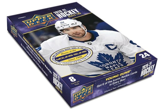 2020-21 Caja de pasatiempos de hockey de la serie dos de la cubierta superior