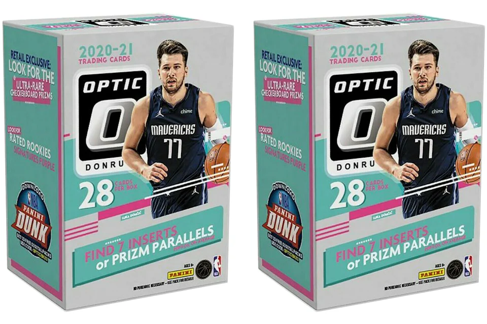 2020-21 Panini Donruss Optic Basketball Blaster Box 2x Lot