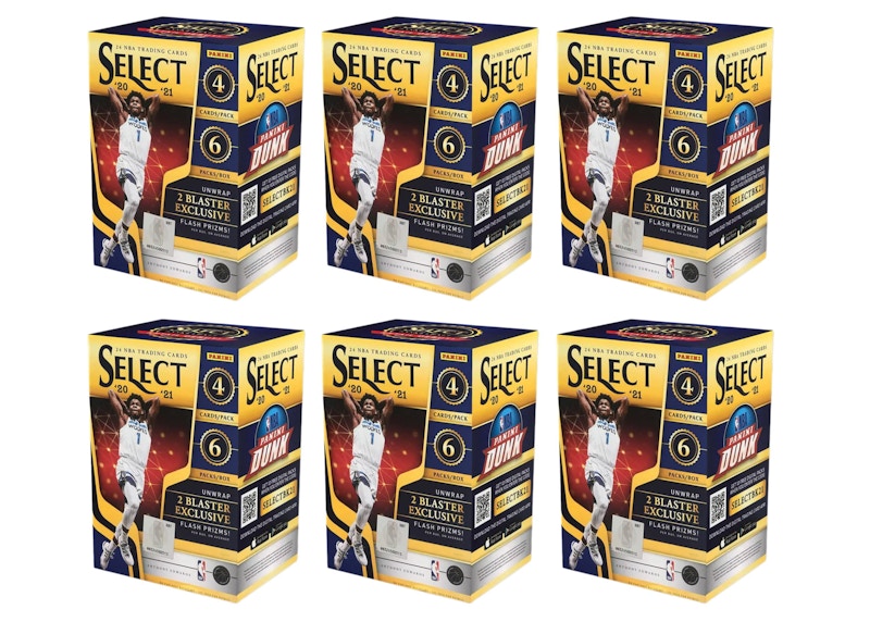 2020-21 Panini Select Basketball Blaster Box (Flash Prizms) 6x Lot