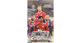 2020-21 Topps Chrome Stadium Club UEFA Champions League Soccer Hobby Box