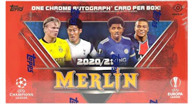 2020-21 Topps Merlin Collection Chrome UEFA Champions League Soccer Hobby Box