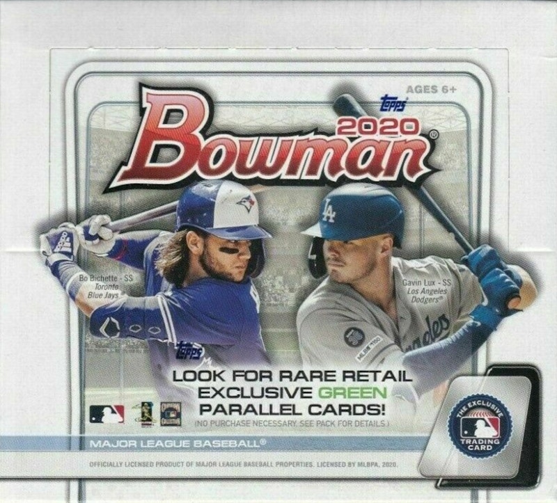 2020 Bowman Baseball Retail Box