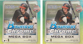 2020 Bowman Chrome Baseball Mega Box 2x Lot