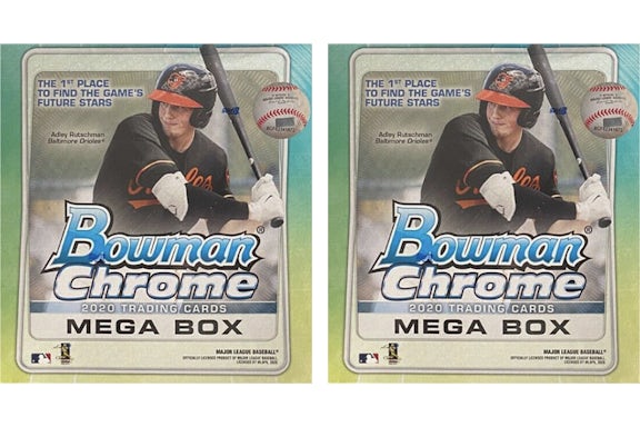 Bowman Chrome Baseball Megabox 2020, 2 Stück