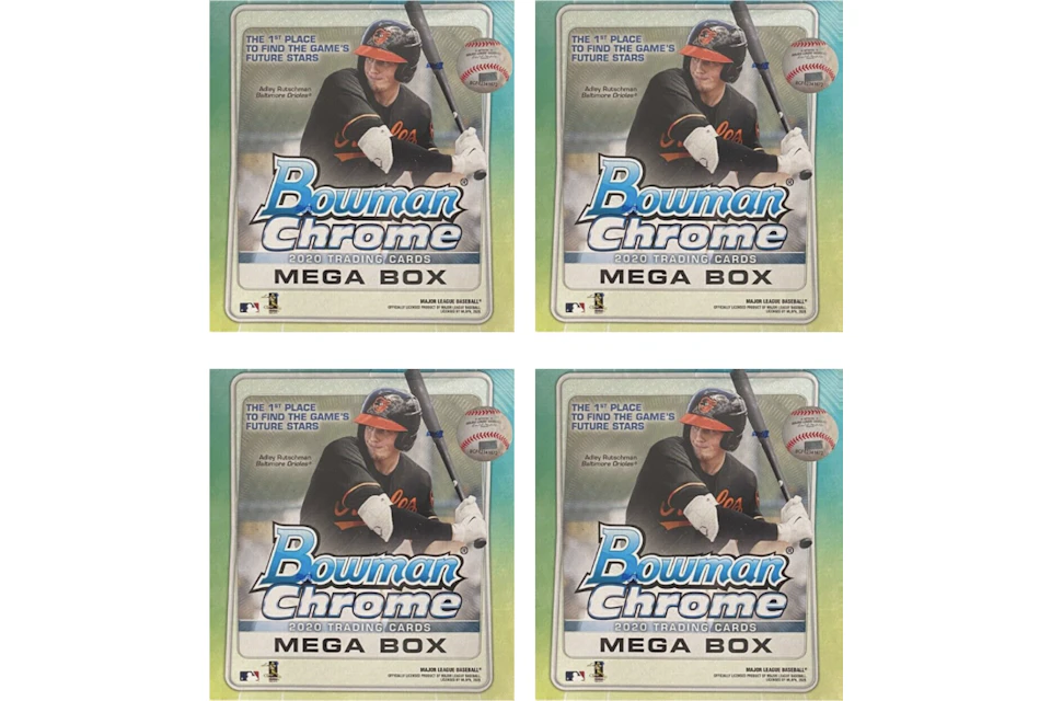 2020 Bowman Chrome Baseball Mega Box 4x Lot