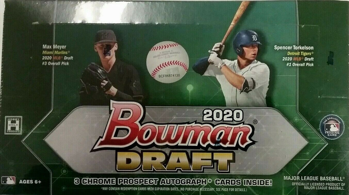 2020 Bowman Draft Baseball Jumbo Box 2020