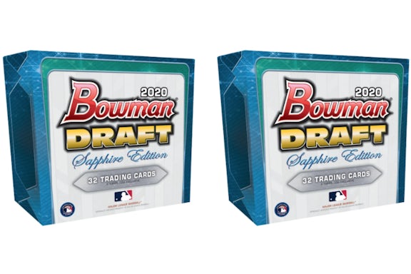 2020 Bowman Draft Sapphire Edition Scatola Da Baseball 2x Lotto