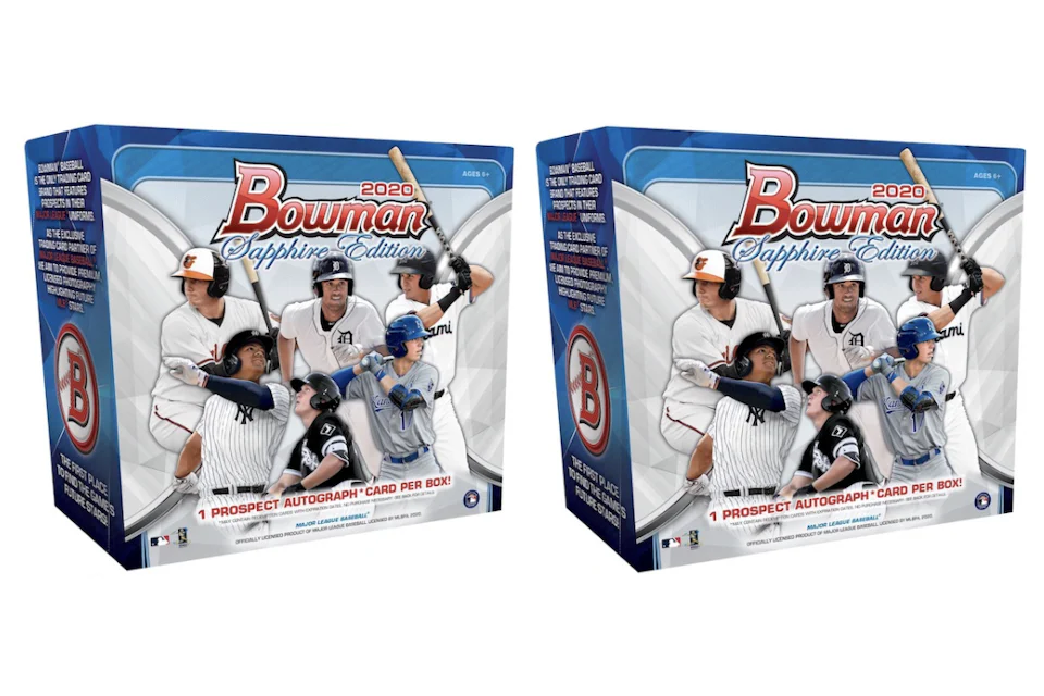 2020 Bowman Sapphire Edition Baseball Box 2X Lot