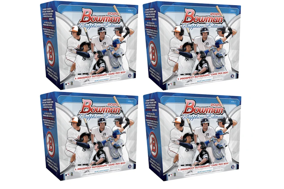 2020 Bowman Sapphire Edition Baseball Box 4X Lot