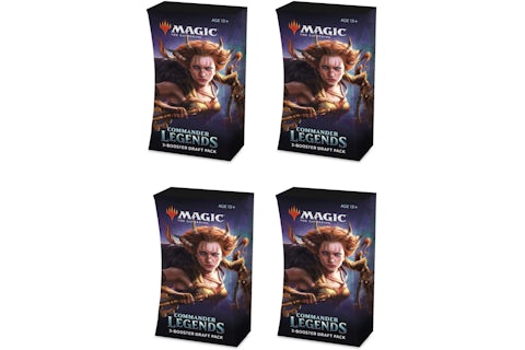 2020 Magic: The Gathering TCG Commander Legends 3 Booster Draft Pack 4x Lot - US 2020 Magic: The Gathering TCG Commander Legends 3 Booster Draft Pack 4x Lot - US