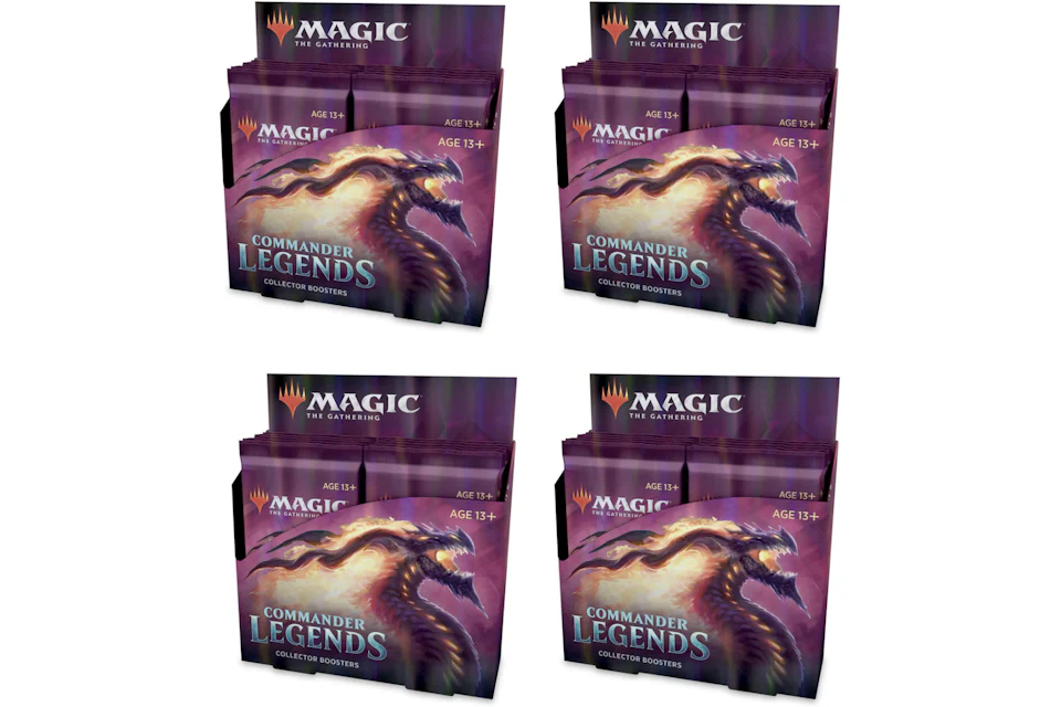 2020 Magic: The Gathering TCG Commander Legends Collector Booster Box 4x Lot